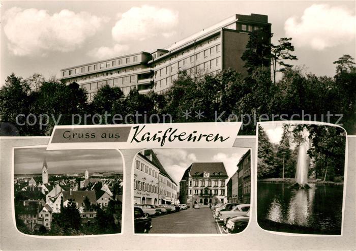 Kaufbeuren Krankenhaus Rathaus Jordananlagen Fontaene