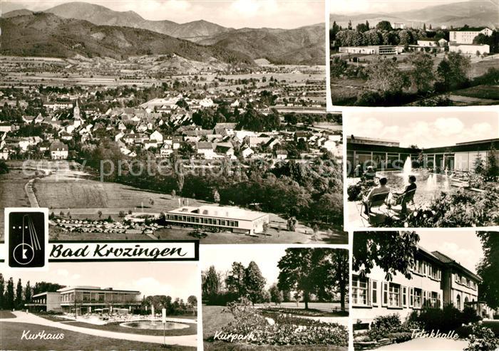 Bad Krozingen Kurort Schwarzwald Fliegeraufnahme Kurhaus Kurpark Trinkhalle