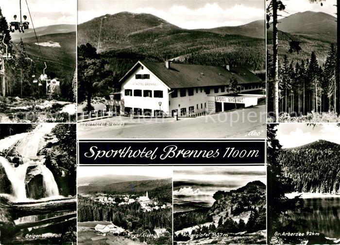 Brennes Bayerisch Eisenstein Sporthotel Bayerischer Wald Schwebelift Wasserfall