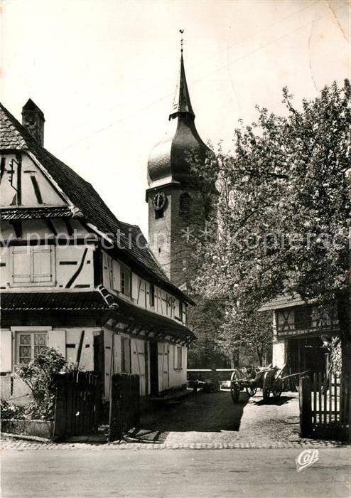 Sessenheim Vue sur l'Eglise Protestante