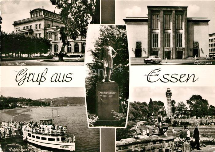 Essen Ruhr Villa Huegel Opernhaus Baldeneysee Grugapark Alfred Krupp Denkmal Sta