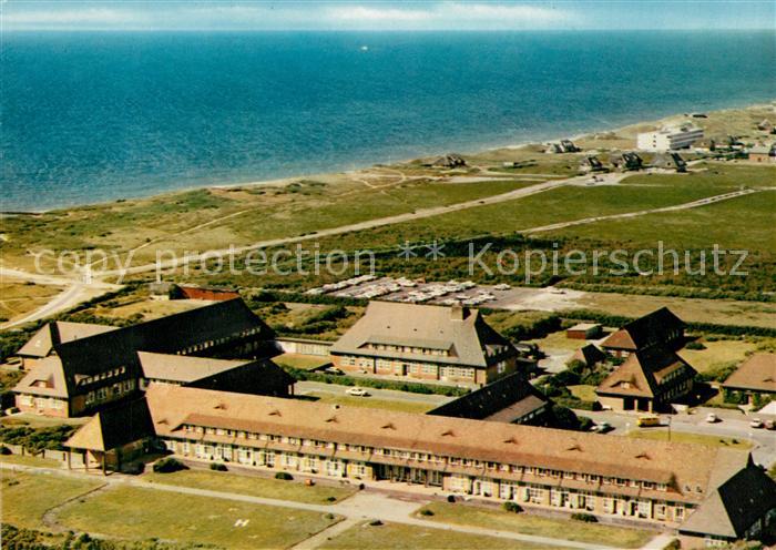 Westerland Sylt Nordseeklinik Nordseeheilbad Fliegeraufnahme