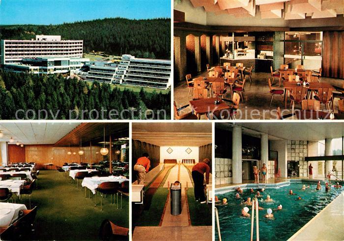 Clausthal-Zellerfeld Erholungsheim Buntenbock der IG Metall Restaurant Kegelbahn