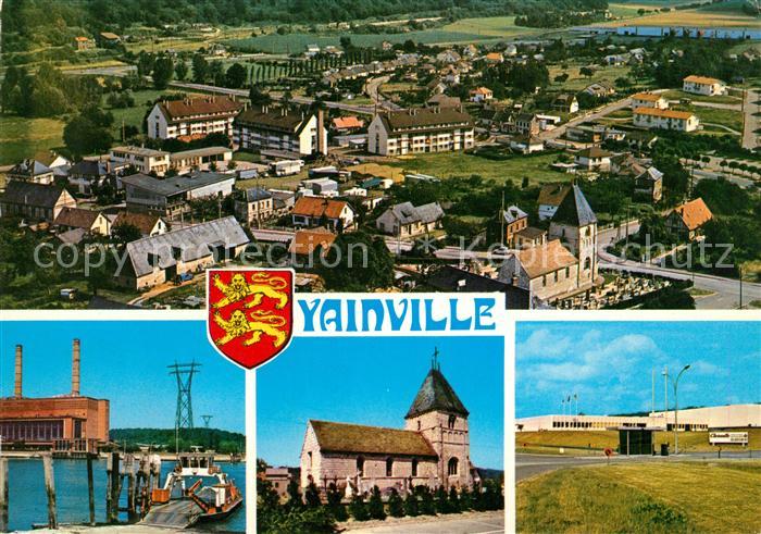 Yainville Vue aérienne Central E. D. F. Le Bac Eg