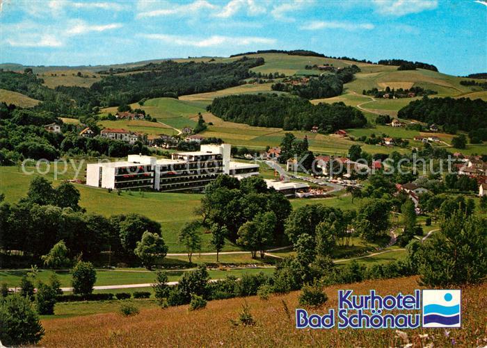 Bad Schoenau Landschaftspanorama mit Kurhotel und Kurpark