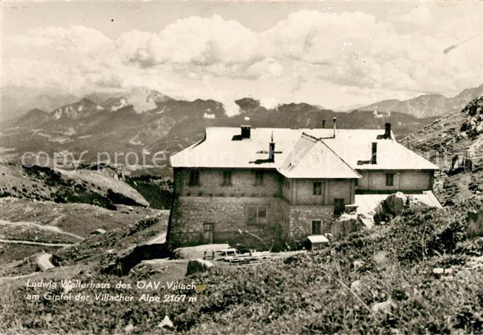 Villacher Alpe Ludwig Walterhaus des oeAV Villach Alpenpanorama