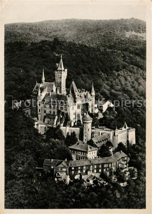Wernigerode Harz Staatliches Feudalmuseum Schloss Fliegeraufnahme
