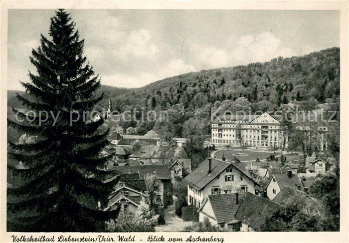 Bad Liebenstein Blick vom Aschenberg Volksheilbad