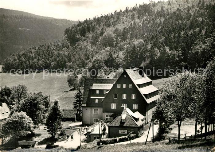 Rehefeld-Zaunhaus FDGB Erholungsheim Aufbau am Waldrand