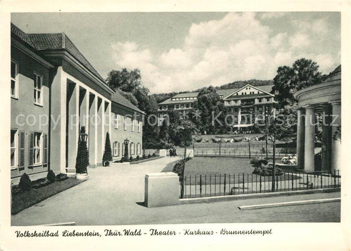 Bad Liebenstein Theater Kurhaus Brunnentempel Volksheilbad