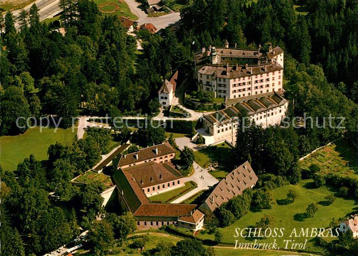 Innsbruck Schloss Ambras Fliegeraufnahme