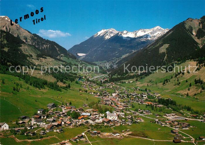 Lermoos Tirol Alpenpanorama Fliegeraufnahme