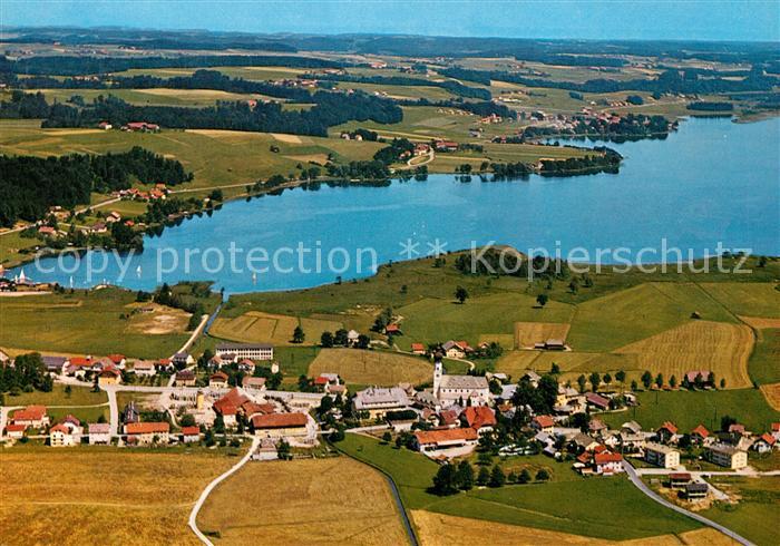 Obertrum See Sommerfrische Fliegeraufnahme
