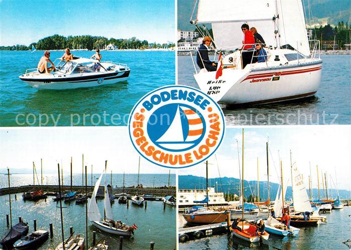Lochau Bregenz Vorarlberg Segelschule Lochau Seglerhafen Motorboot
