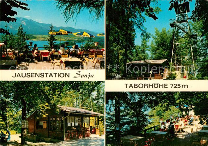 Egg Faakersee Jausenstation Sonja Taborhoehe Aussichtsturm