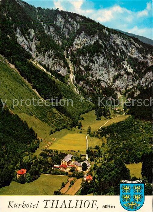 Reichenau Rax Kurhotel Thalhof Fliegeraufnahme