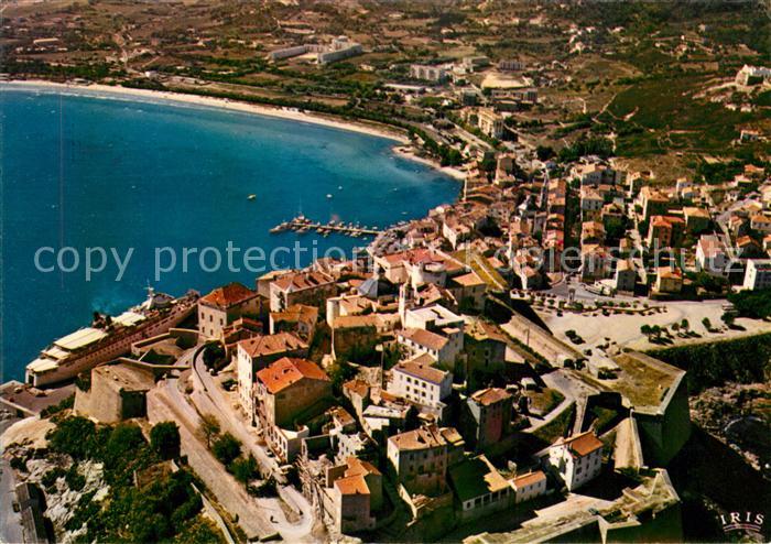 Calvi Citadelle et la ville vue aérienne
