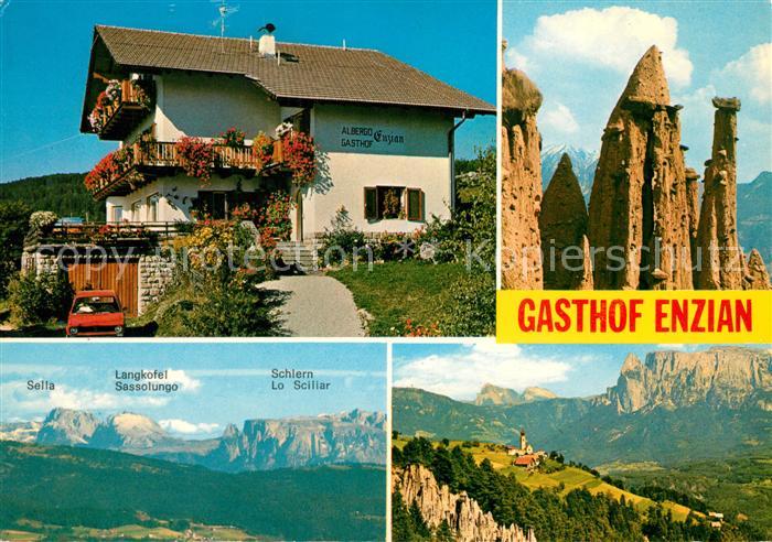 Mittelberg Ritten Gasthof Enzian Landschaftspanorama Dolomiten