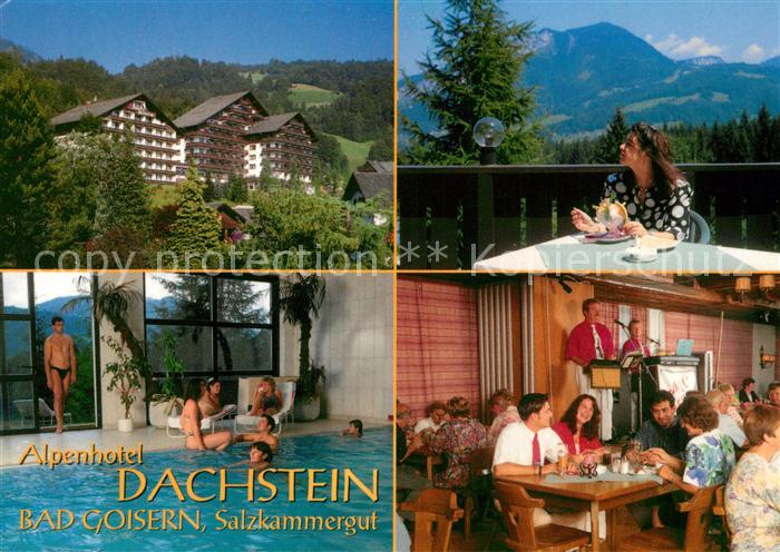 Bad Goisern Salzkammergut Alpenhotel Dachstein Hallenbad Restaurant Terrasse Alp