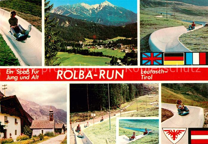 Leutasch Rolba Run Sommerrodelbahn Landschaftspanorama Alpen
