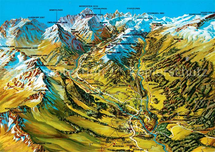 Kleinwalsertal Panoramakarte