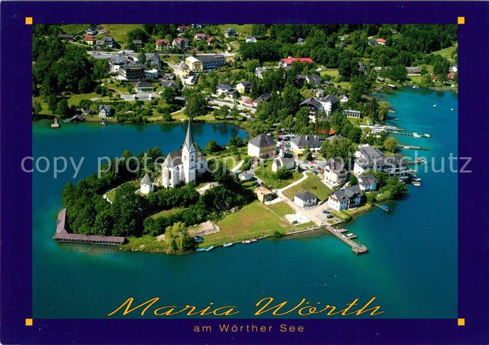 Maria Woerth Woerthersee Fliegeraufnahme