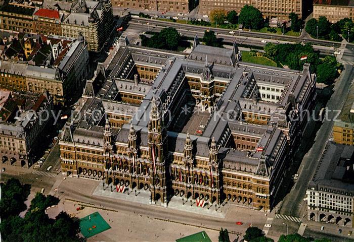 Wien Fliegeraufnahme Rathaus