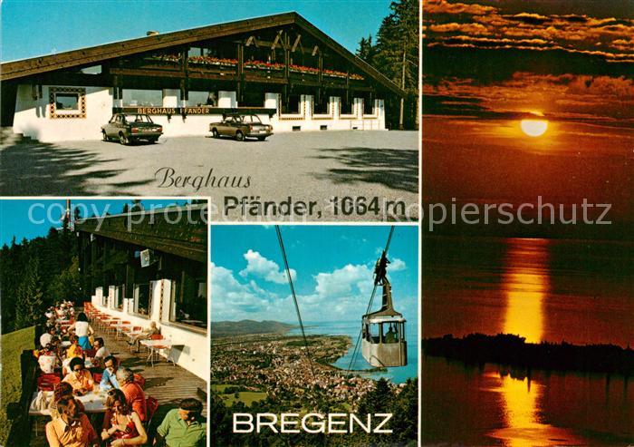Bregenz Vorarlberg Berghaus Pfaender Abendstimmung