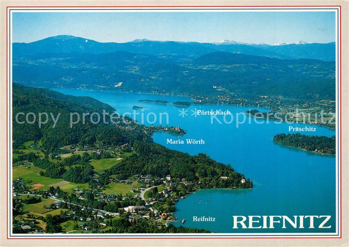 Reifnitz Woerthersee Fliegeraufnahme Maria Woerth Poertschach Pritschitz