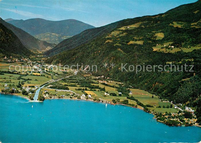 Doebriach Millstaettersee Fliegeraufnahme Autocamp