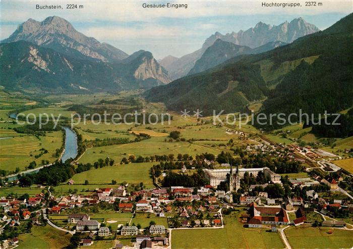 Admont Steiermark Gesäuse  Fliegeraufnahme Kirche