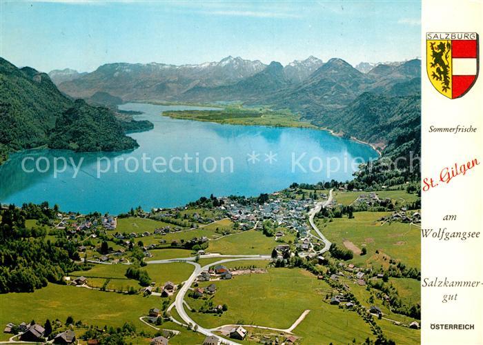 Gilgen Salzkammergut St Fliegeraufnahme Bergpanorama