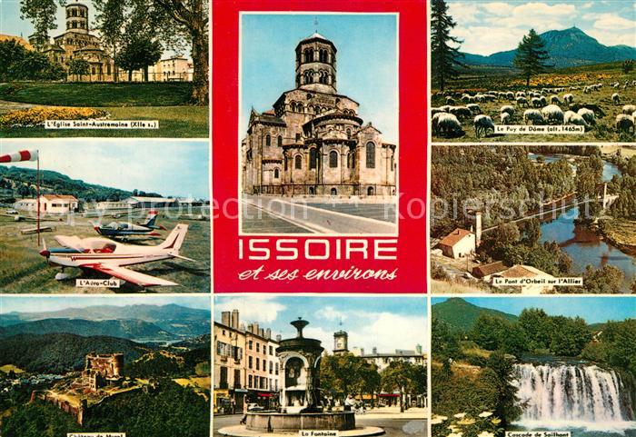 Issoire Brunnen Wasserfall Kirche Burg Bruecke