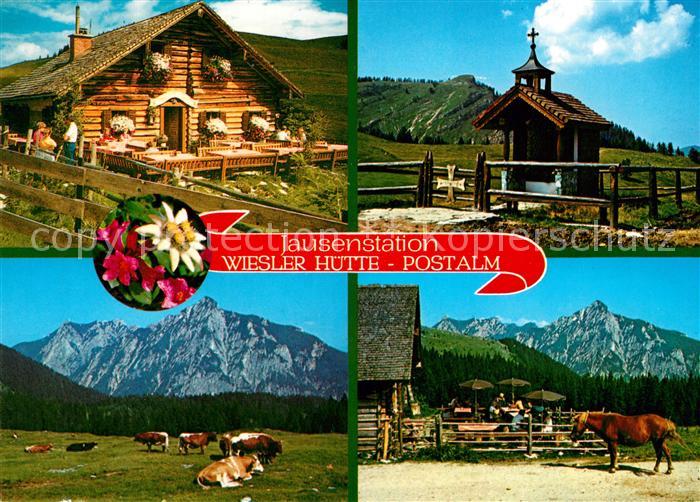 Strobl Wolfgangsee Wiesler Huette Postalm Kuehe Kapelle