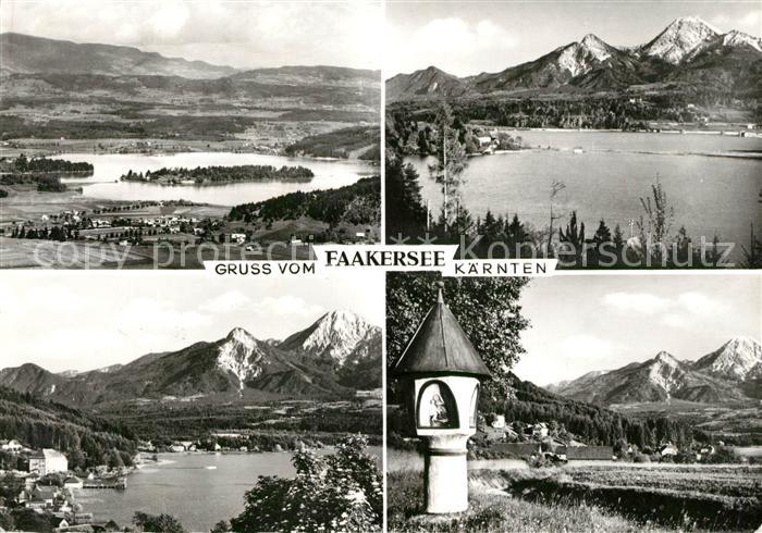 Faakersee Panorama Bildstock
