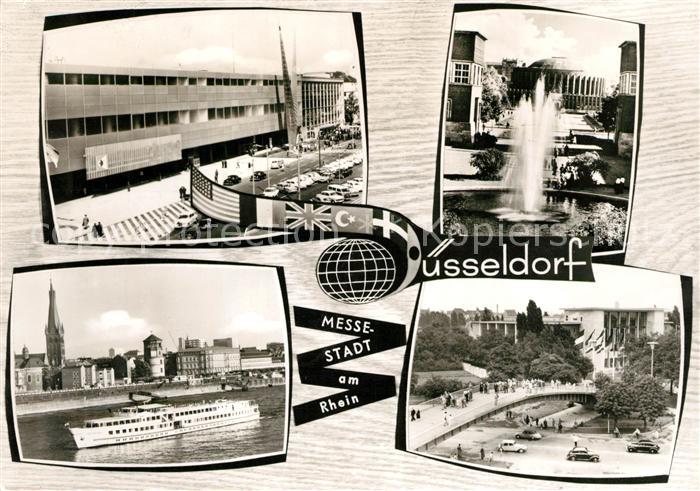 Duesseldorf Messegelaende Rheinpartie