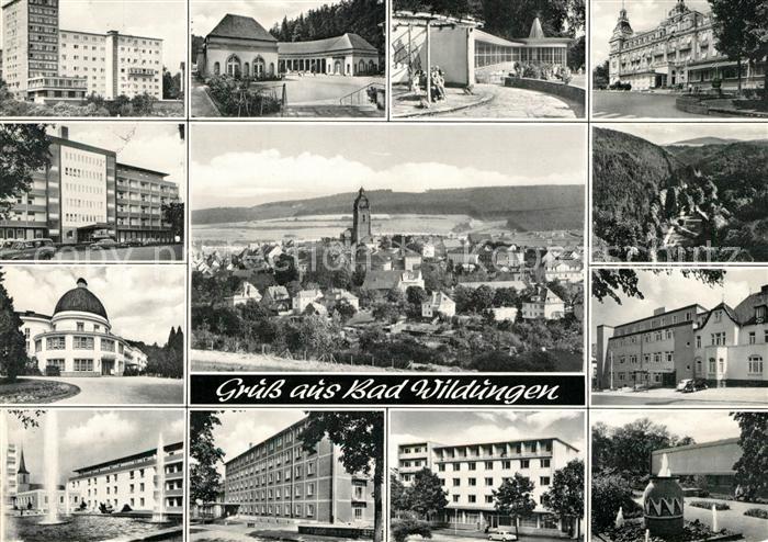 Bad Wildungen Orts und Teilansichten Panorama