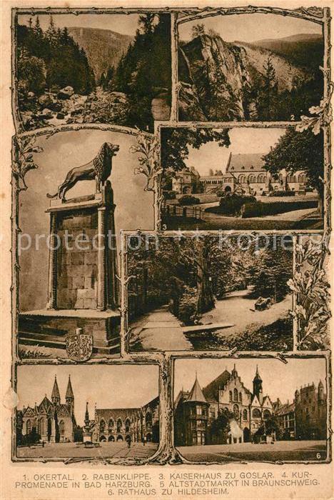 Harz Region Okertal Rabenklippe Kaiserhaus Goslar Kurpromenade Bad Harzburg Alts