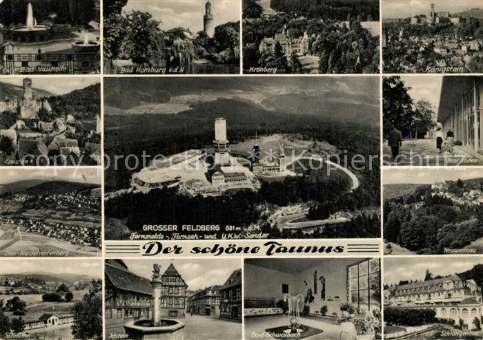 Taunus Region Gr Feldberg Bad Nauheim Bad Homburg Kronberg Koenigstein Ober u Ni