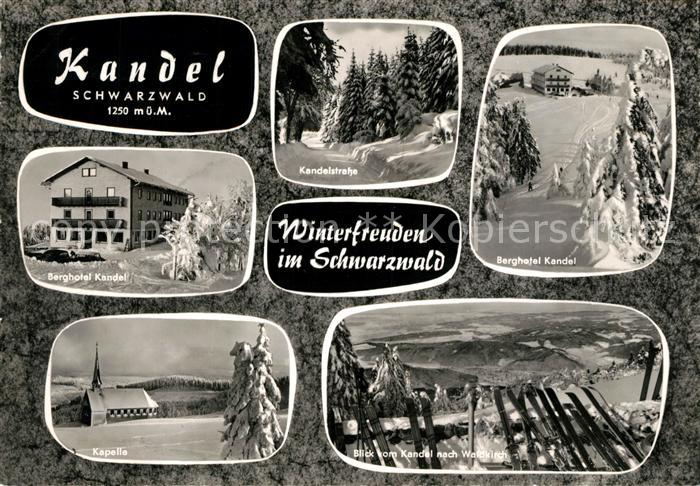 Kandel Breisgau Berghotel Kandel Kandelstrasse Kapelle Blick nach Waldkirch