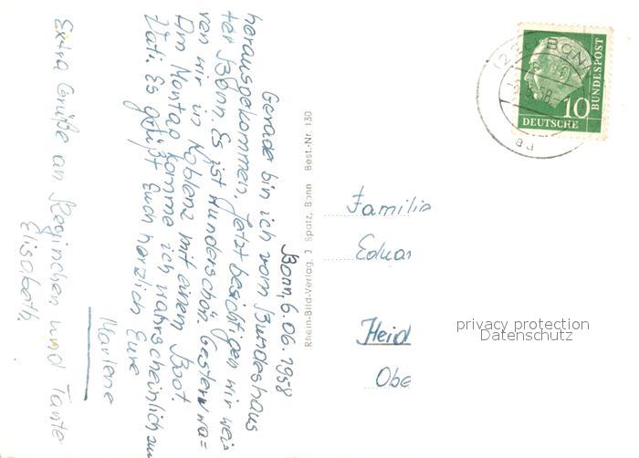 Bonn Rhein Uni Bundeshaus Poppelsdorfer Schloss Muenster Sitz des Bundespraeside – Bild 2