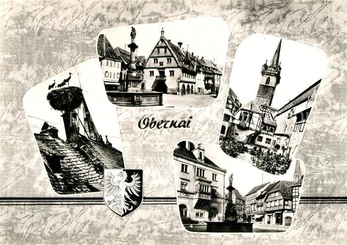 Obernai Bas Rhin Nid de Cigognes Halle au Ble Kappelturm Fontaine Sainte Odile