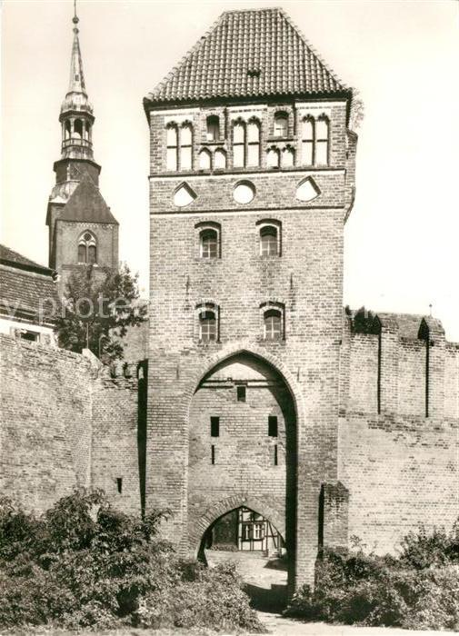 Tangermuende Elbtor in der Stadtbefestigung