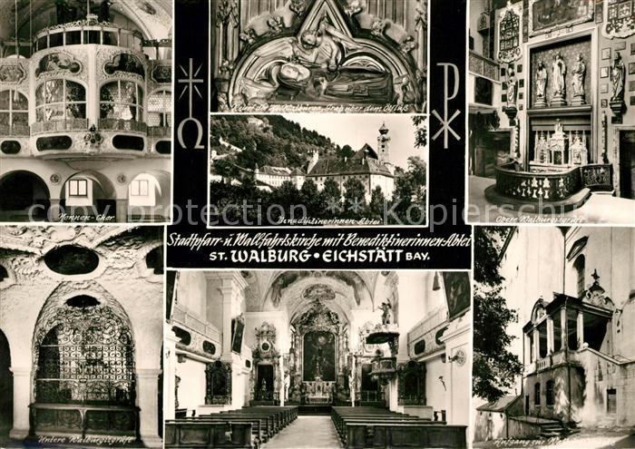 Eichstaett Oberbayern Wallfahrtskirche St Walburg Nonnen Chor Benediktinernnen A