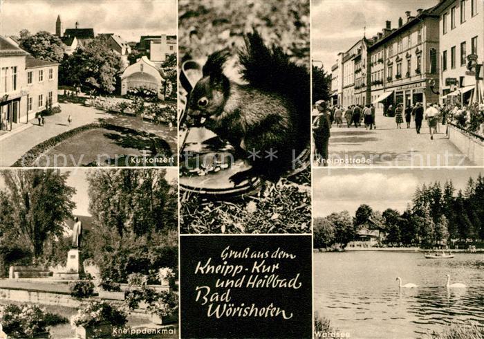 Bad Woerishofen Kurkonzert Kneippstrasse Kneippdenkmal Waldsee