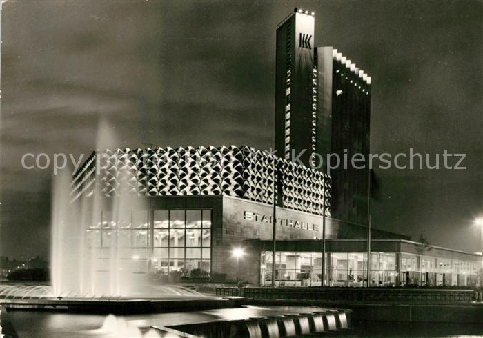 Karl-Marx-Stadt Stadthalle mit Interhotel Kongress