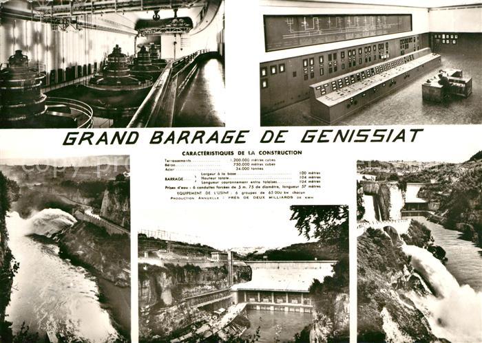 Genissiat l Ain Grand Barrage de Genissiat Details