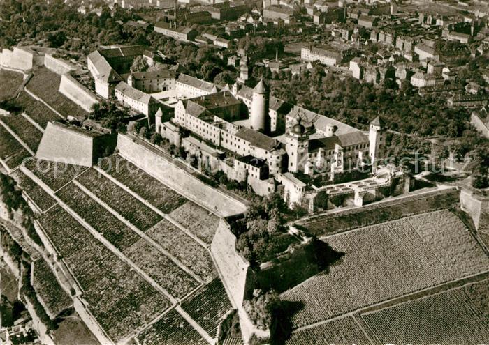 Wuerzburg Festung Marienberg Fliegeraufnahme