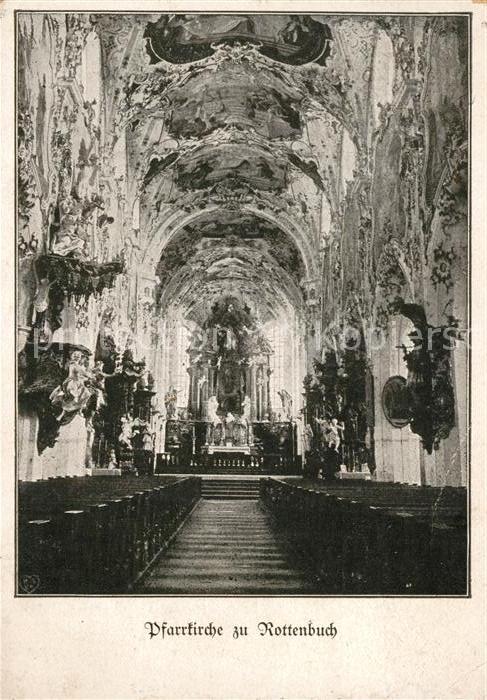Rottenbuch Oberbayern Pfarrkirche Inneres