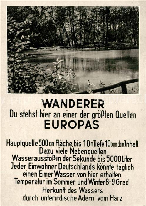 Rhumspringe Rhume Quelle